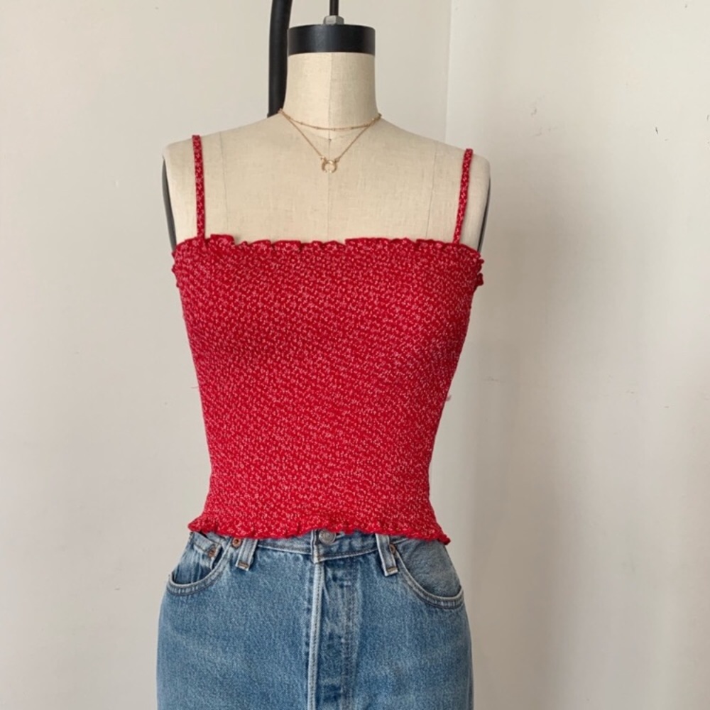 Red brandy Melville ally tank one size